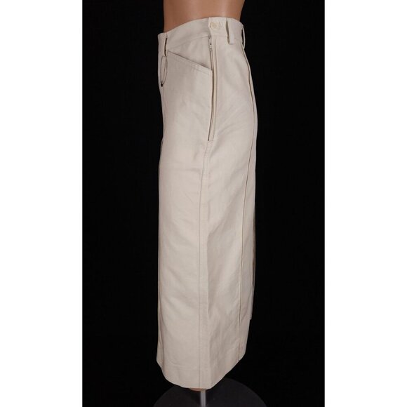Lemaire Linen Pleated Shorts Size 34 2 XS Womens Off-White Culotte $640 - Picture 5 of 16